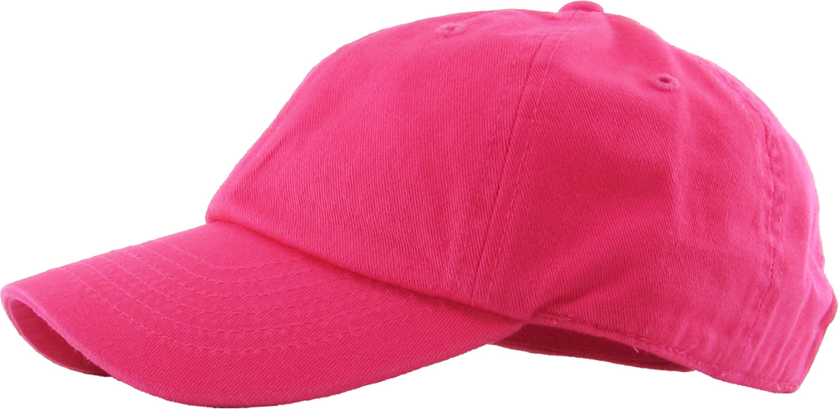 Hot Pink youth low profile rear view